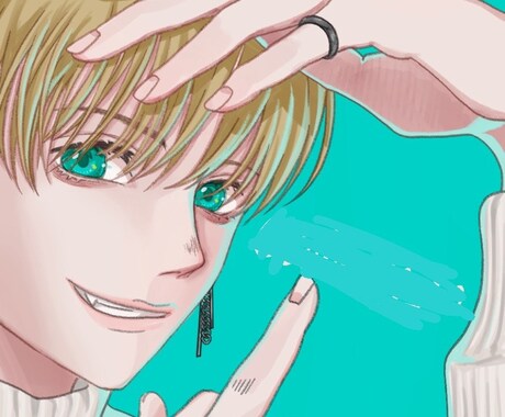 アイコンにしやすい絵を好みの絵柄で描きます 誠心誠意頑張ります。男性キャラな方が得意です！ イメージ1