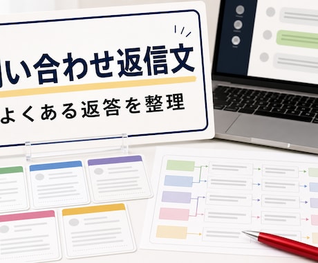 問い合わせ返信文を設計します よくある質問への返答を使いやすく整えます イメージ1