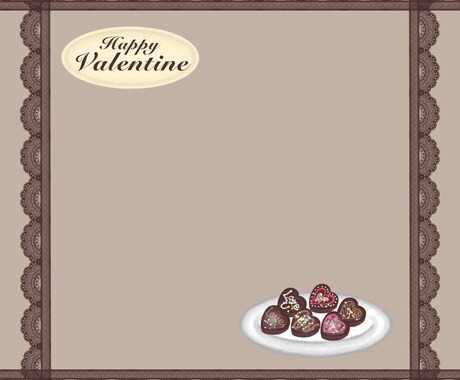 バレンタイン等の素敵なギフトカード描きます 贈り物にちょっとしたポストカードをつけたい等！文字入れも可 イメージ2