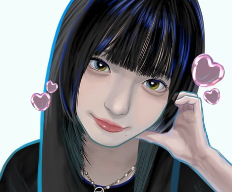 デジタルリアル似顔絵を作成します 似顔絵作成 友達、家族の似顔絵作成 イメージ2