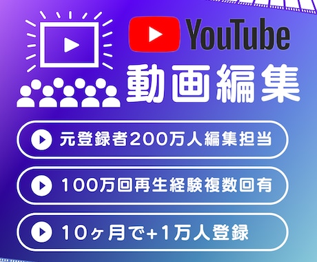 YouTube動画編集します 視聴維持率を高める編集を行います イメージ1