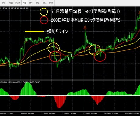 FX手法！通知が来たらエントリーする方法教えます 絶妙なタイミングで大底・天井を捉える移動平均線手法！ イメージ1