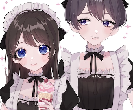 商用OK! 可愛い女の子から男の子描きます アイコンイラストにどうですか？ イメージ1