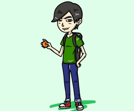 ポップなキャラクター・人物・動物イラスト作成します アイコン・グッズ・プレゼント用などに！オリジナルイラスト作成 イメージ2