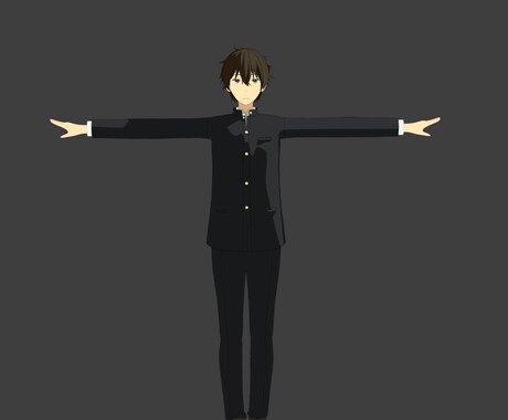 アニメ調なキャラクターをモデリングします blenderをつかって3dモデリングします イメージ2