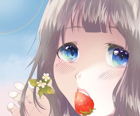 TwitterやYouTube用のアイコン描きます お肌モチモチ!瞳キラキラ!可愛い女の子を描くのが得意です♪ イメージ2