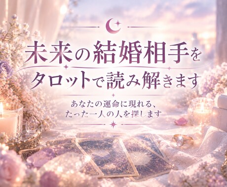 未来の結婚相手を波動タロットで読み解きます あなたの運命に現れる、たった一人の人を探します イメージ1