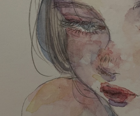 水彩絵の具でふんわり可愛いイラスト描きます 透明水彩ならではの柔らかい雰囲気を演出します！ イメージ1