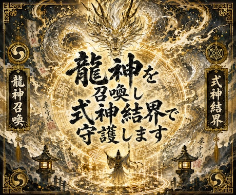 龍神を召喚し式神結界で守護します 今必要な龍を霊視し式神としてそばへ送り届けます イメージ1