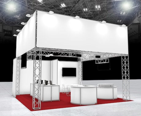 短納期でも大丈夫!展示会ブースデザイン致します ※システムブース(オクタノルム・アルミトラス・マキシマ)限定 イメージ2
