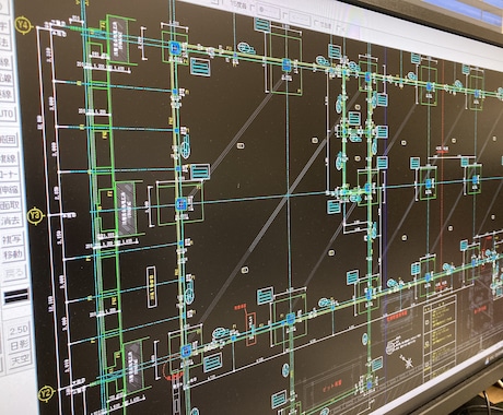 CADで施工図面を訂正します 手書きチェック内容をCAD図面に反映します。 イメージ1