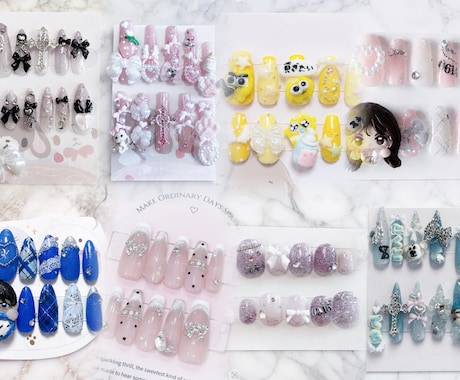 推し活に♡推しの名前入〇ロングも〇ネイル作成します 推し活に人気なデザインを♪オーダーメイドも承ります✩.*˚ イメージ2