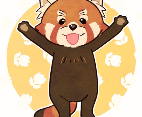 商用可◎好きな動物やペットをゆるかわゆく描きます ペットやお気に入りの動物を世界で一つだけのアイコンにします♪ イメージ1