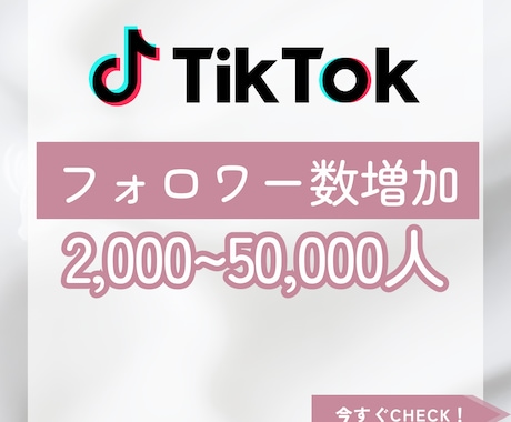 TikTokフォロワー2000人増やします TikTokフォロワー宣伝します！ イメージ1