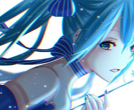 女性限定*SMS用アイコン・イラスト描きます キラキラした絵が好きな方、可愛い絵が好きな方 イメージ1