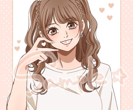 可愛い女の子のイラストお描きします 可愛い女の子イラスト アイコン、夢女子さん向け、創作対応◎ イメージ2