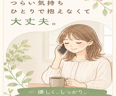 5分でもOK☘️看護師ママが優しく愚痴を聴きます とにかく聴きます。泣いてもOK。まとまっていなくてOK。 イメージ2