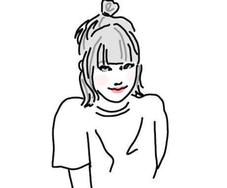 おしゃれでシンプルな似顔絵描きます スッキリシンプルでビビッドな似顔絵になります。 イメージ2