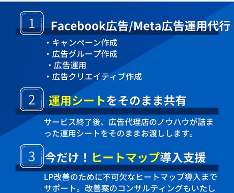 現役広告代理店在籍マーケターが1ヶ月広告運用します 出品記念特別価格！手数料¥30,000でMeta広告運用 イメージ2