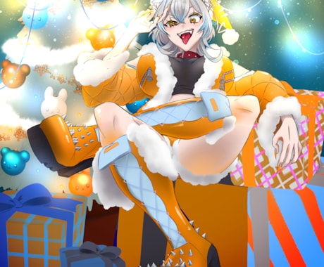 クリスマスカスタム背景イラスト描きます クリスマスに使える！背景付きイラスト描きます！ イメージ1