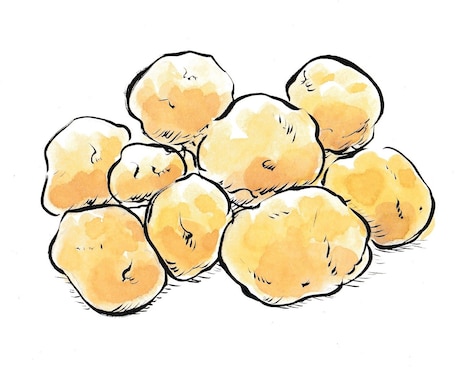 筆ペンでいろいろかきます 筆ペンと水彩で味のある絵や文字をおかきします イメージ2