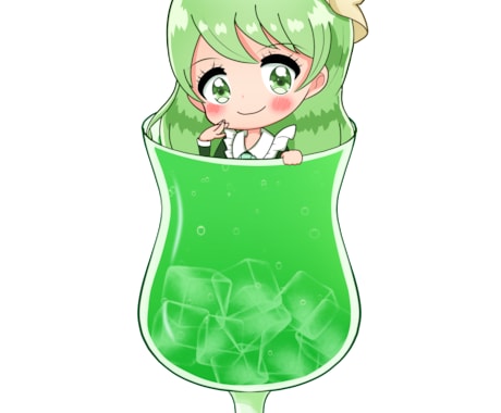 擬人化 推しドリンクをメイドさんアイコンにします 【飲み物の擬人化】あなたの推しドリンクをメイドさんアイコンに イメージ2