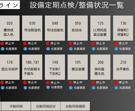 どんな生産ラインの稼働モニタでも作成します 標準のシステムを提供いたします イメージ2