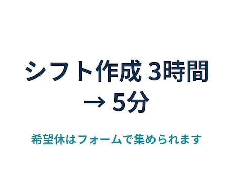 スプレッドシートでシフト表作成を自動化します 希望と制約を入れれば条件を満たすシフト表が出てきます イメージ1