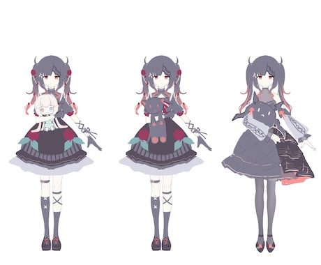 Vtuber,IRIAM配信者向け立ち絵制作します キャラデザ持ち込み割引あります イメージ2