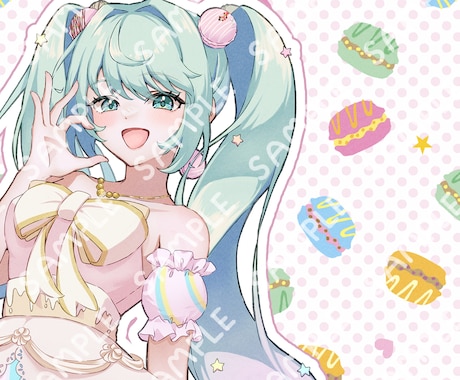 ヒロインのような可愛い女の子描きます イメージ1