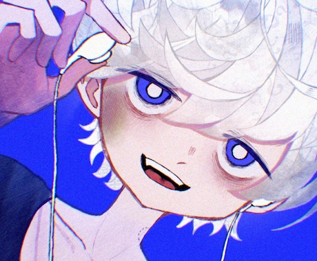 先着3名限定価格でイラスト描きます アイコン・ヘッダー・1枚絵などなど。ポップだけど癖のある絵 イメージ2