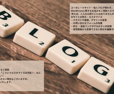 WordPressのカスタマイズ・修正承ります ブログやHPでお困りごとを解決！カスタマイズ・修正いたします イメージ2