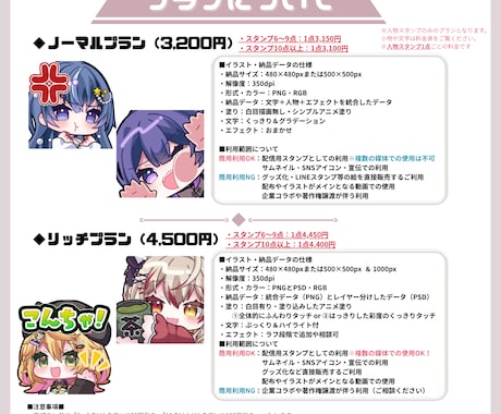 アニメーション対応◎かわいいスタンプを作成します 企業実績多数有！YouTube・Twitch・TikTok☆ イメージ2