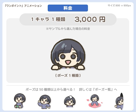 ゆるい【ワンポイント】アニメーション描きます 配信画面を飾ったり、ブログ・Xの挿絵に！ イメージ2