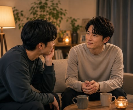 一人で寂しい、辛い、不安な夜、あなたの心を癒します 同性愛/バイセクシャル・・誰にも言えない性の悩み寄り添います イメージ2