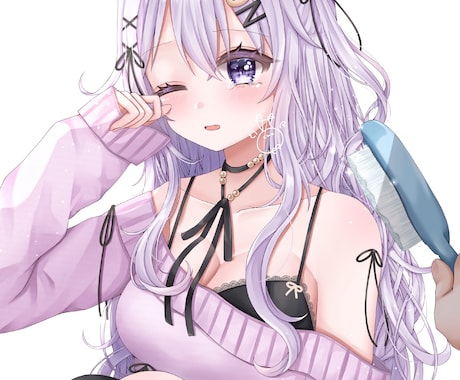 かわいい、きらきら！1枚絵、立ち絵など描きます 活動者に優しい価格◇歌みた・live2D用等◇納品1ヶ月から イメージ1