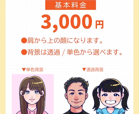 やさしくて使いやすい似顔絵イラストを描きます 商用OK！名刺やグリーティングカード、カタログイラストに イメージ2