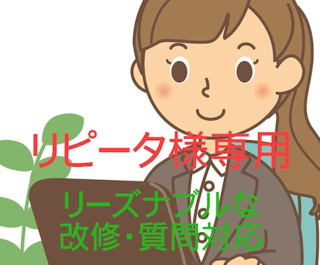 リピータ様専用　修正対応、質問お答えします ご提供済みソフトについて、なるべくリーズナブルに対応します。 イメージ1