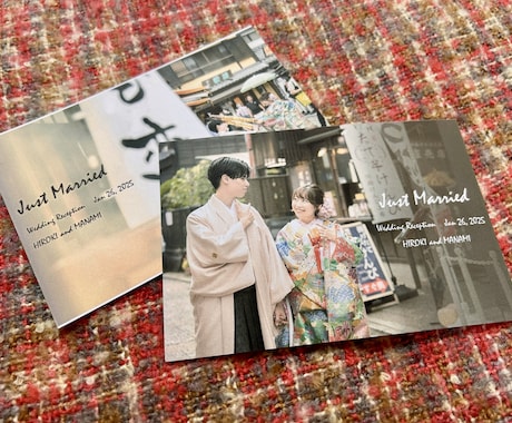 あなただけのオリジナルペーパーアイテム作ります いただいたお写真からご希望のペーパーアイテムをデザインします イメージ1