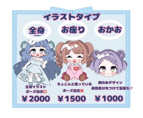 可愛いポップなミニキャラ制作します 幅広く使える可愛いデフォルメキャラです♡最短納品翌日！ イメージ2
