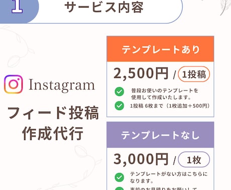 Instagramの投稿画像制作します 思いに寄り添い丁寧に作成いたします【修正無制限】 イメージ2