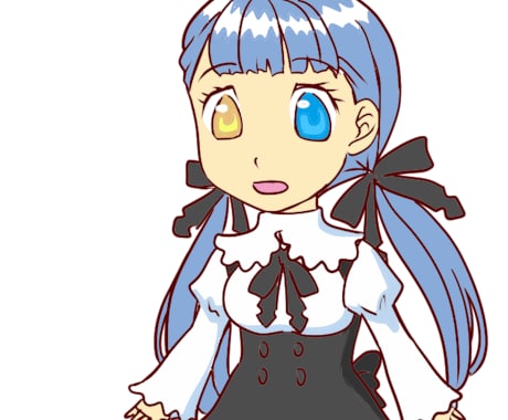 とても可愛らしくてカラフルな女の子描きます イメージ1