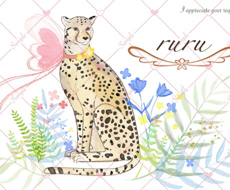動物のイラストお描きします もふもふなご家族をお家に飾りませんか イメージ2