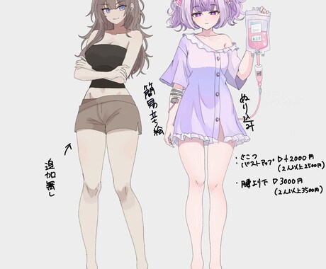 立ち絵やサムネイル作成致します 最短1日でお渡し可能ですのでぜひご依頼お待ちしてます イメージ2