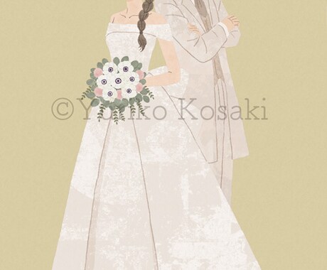 ウェディングイラスト承ります 結婚式の思い出をイラストで残したいとお考えの方へ イメージ2