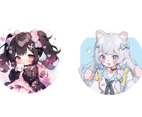 アニメ風のかわいいイラストをお渡しします かわいいイラストを提供します！ イメージ1