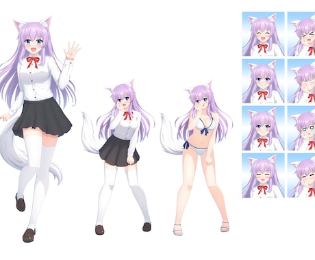 立ち絵お描きします 動画などで使えるイラストお描きします イメージ1