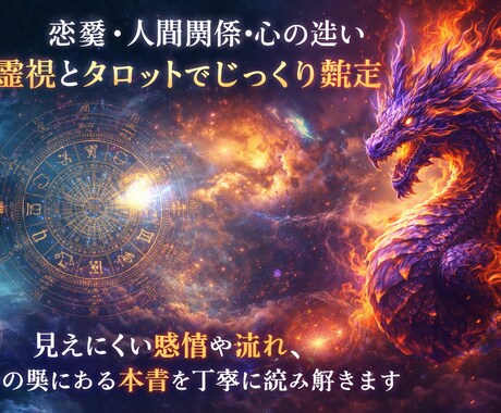 紫龍⛩️初回限定1000円 今必要な答えを見ます 見えにくい感情や本音を丁寧に読み解きます イメージ1