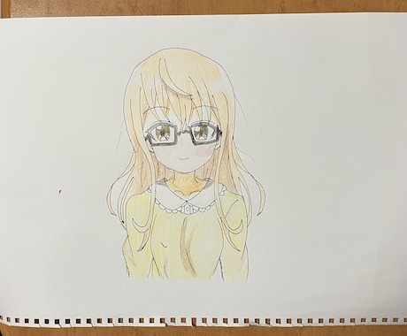 お子様向けの塗り絵を作成します 可愛いヒロインキャラクターの塗り絵。 イメージ1
