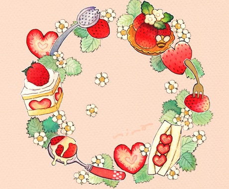 おいしそうな食べ物イラストをお描きします メニューの挿絵やショップカードに イメージ1